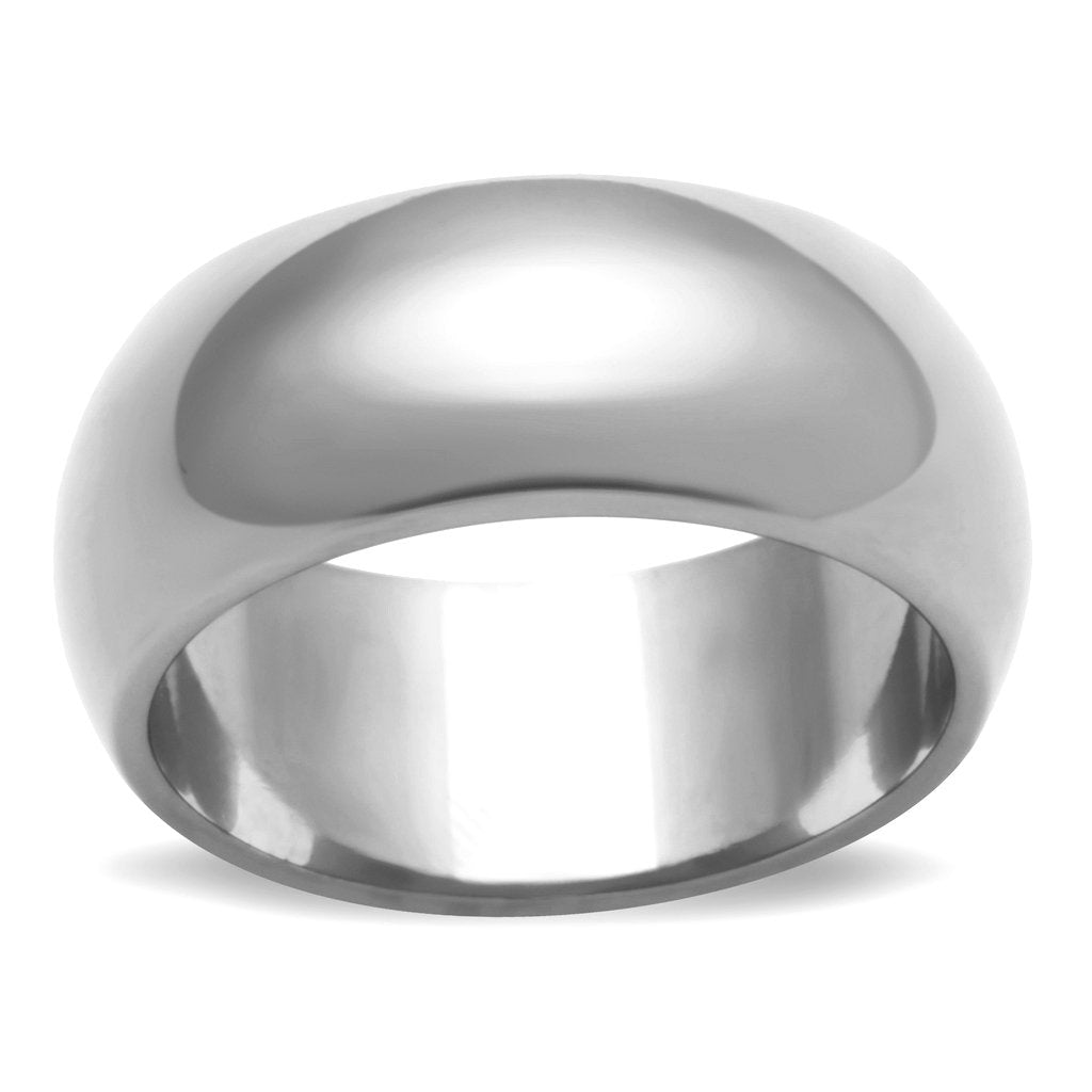 Silver thick, solid band Made from high-quality stainless steel, these rings are designed for plus-sized fingers.